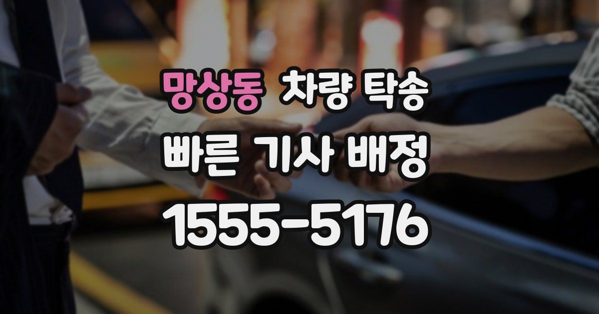 망상동 차량 탁송