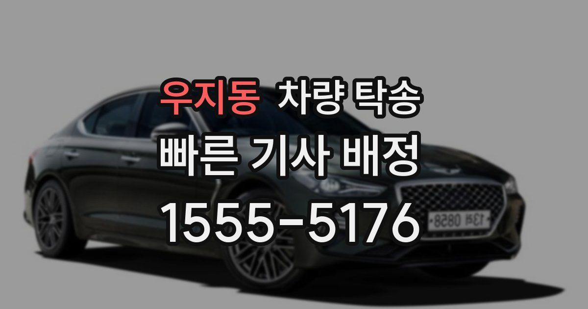 우지동 차량 탁송