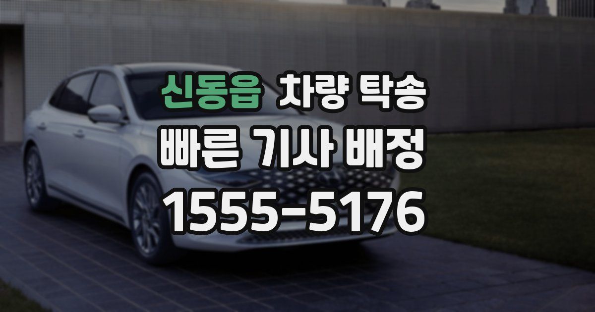 신동읍 차량 탁송