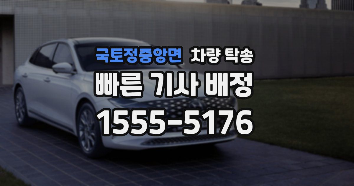 국토정중앙면 차량 탁송