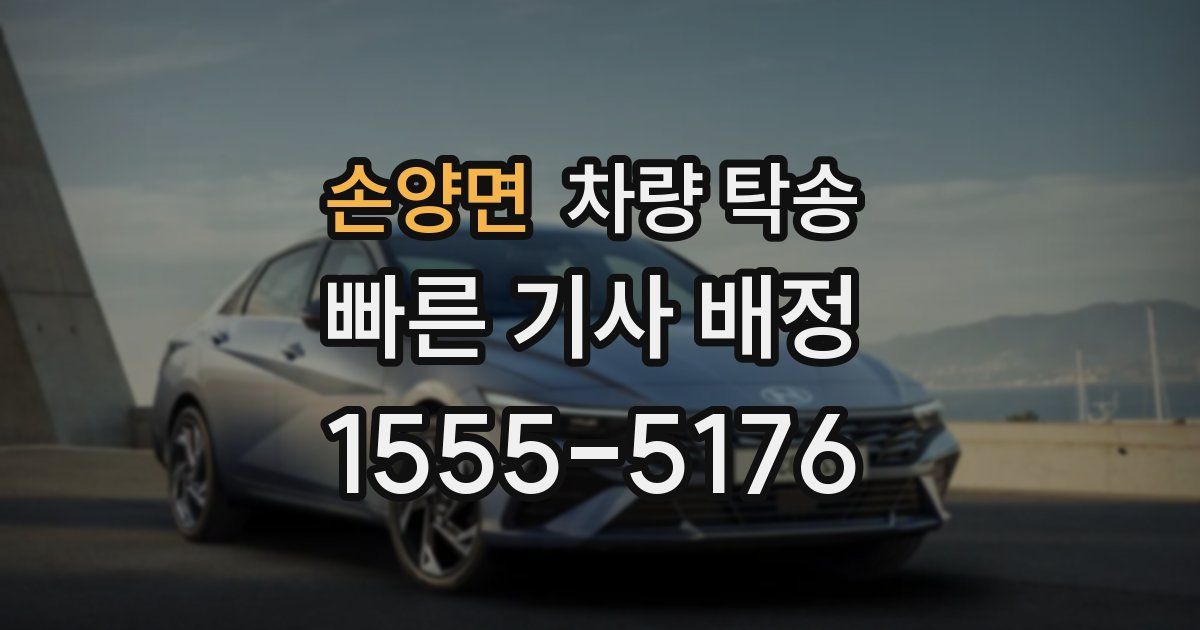 손양면 차량 탁송