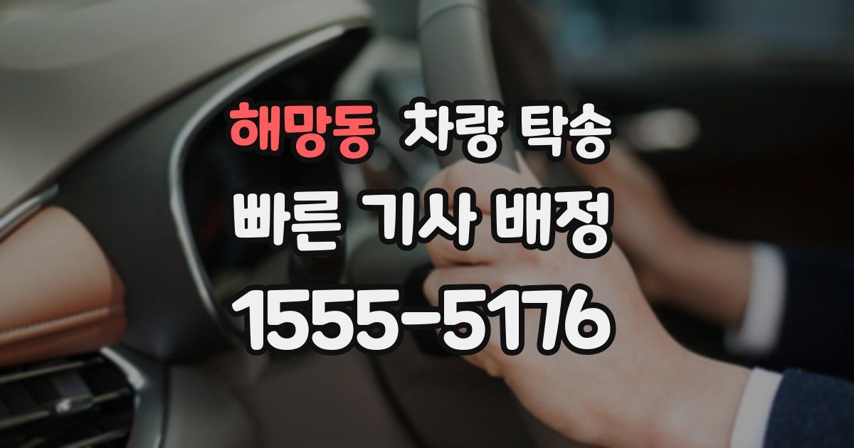 해망동 차량 탁송