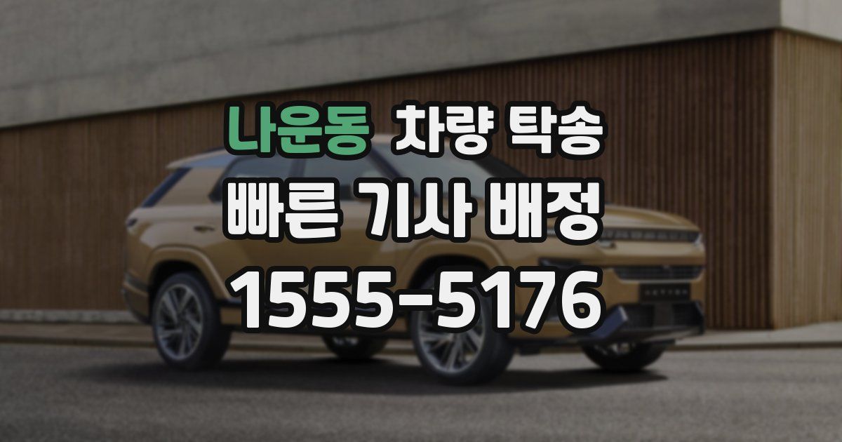 나운동 차량 탁송