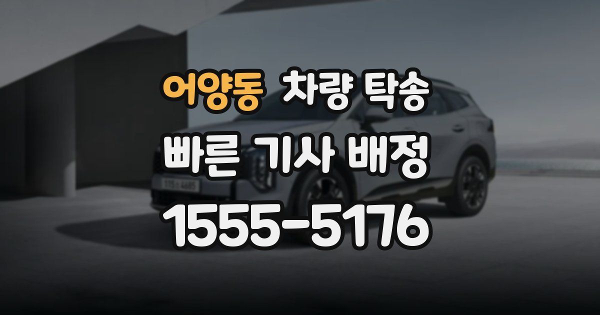 어양동 차량 탁송