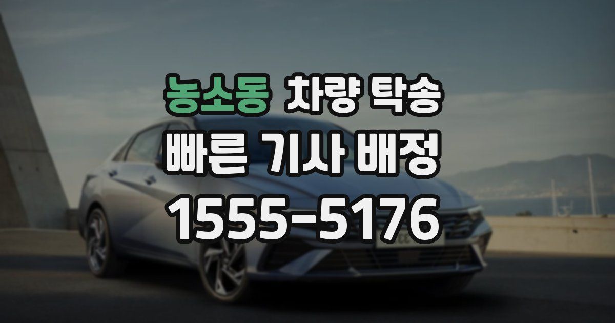 농소동 차량 탁송