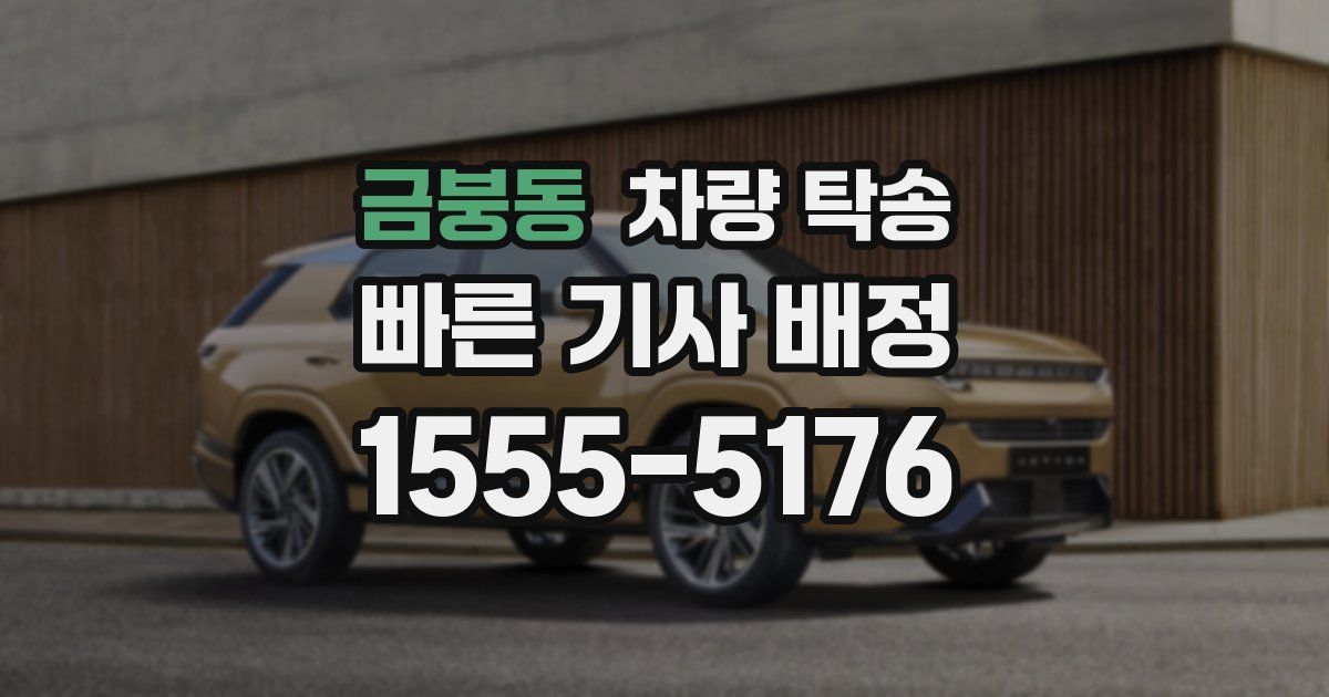 금붕동 차량 탁송