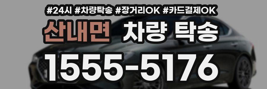 산내면 차량 탁송