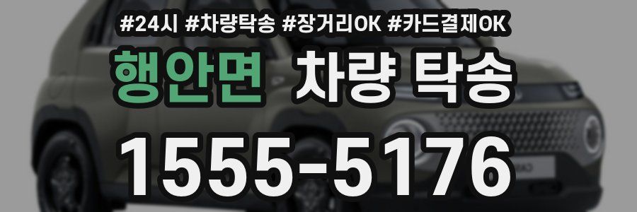 행안면 차량 탁송