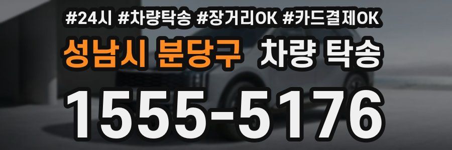 성남시 분당구 차량 탁송