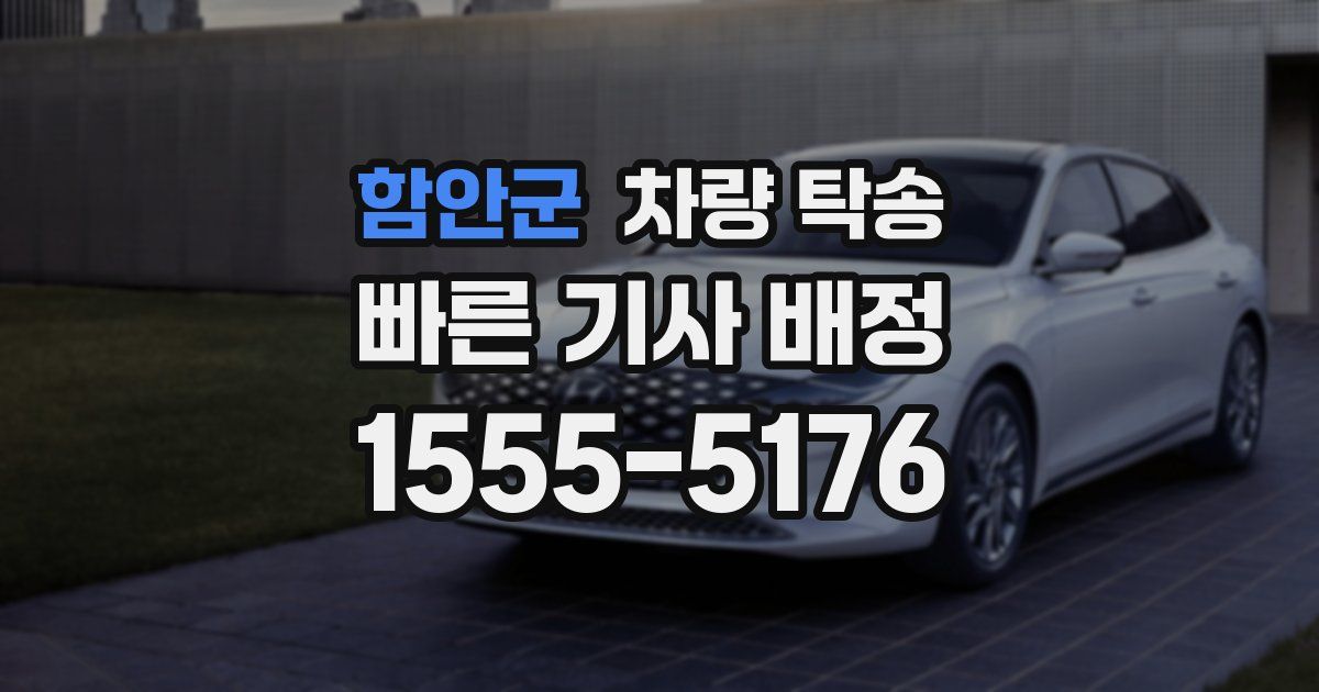 함안군 차량 탁송