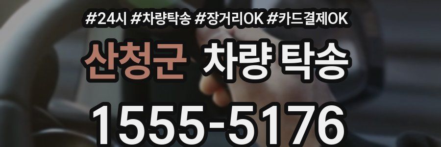 산청군 차량 탁송