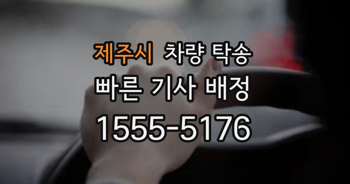 제주시 차량 탁송