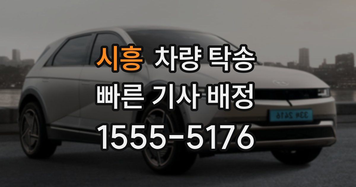 시흥 차량 탁송