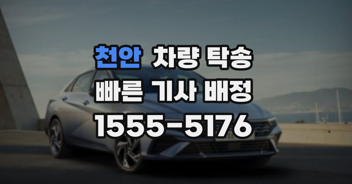 천안 차량 탁송