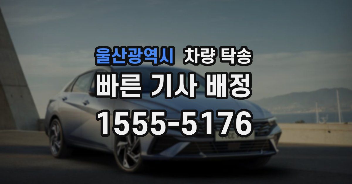 울산광역시 차량 탁송