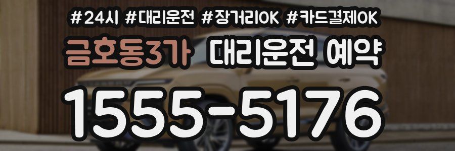 금호동3가 대리운전 예약