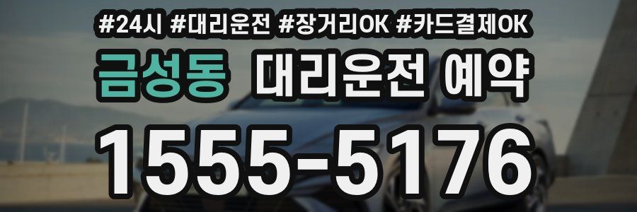 금성동 대리운전 예약