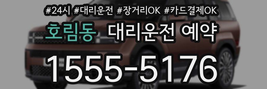 호림동 대리운전 예약