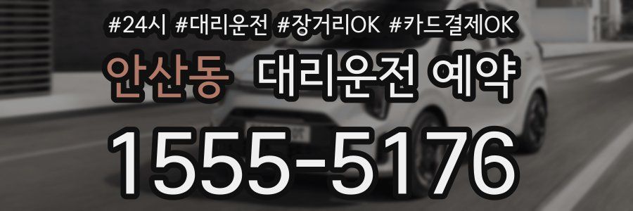 안산동 대리운전 예약