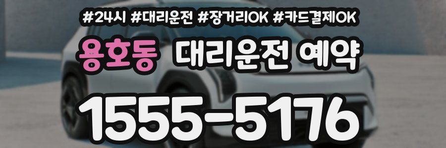 용호동 대리운전 예약