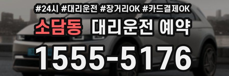 소담동 대리운전 예약