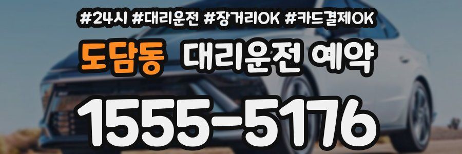 도담동 대리운전 예약