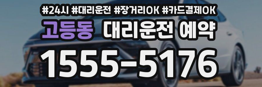 고등동 대리운전 예약