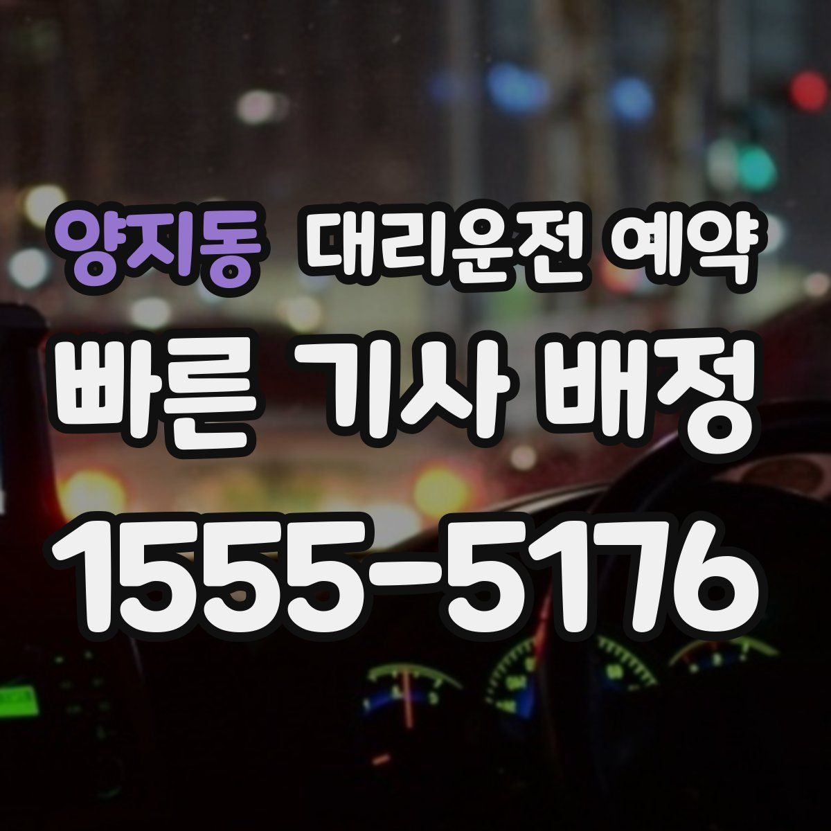 양지동 대리운전 예약