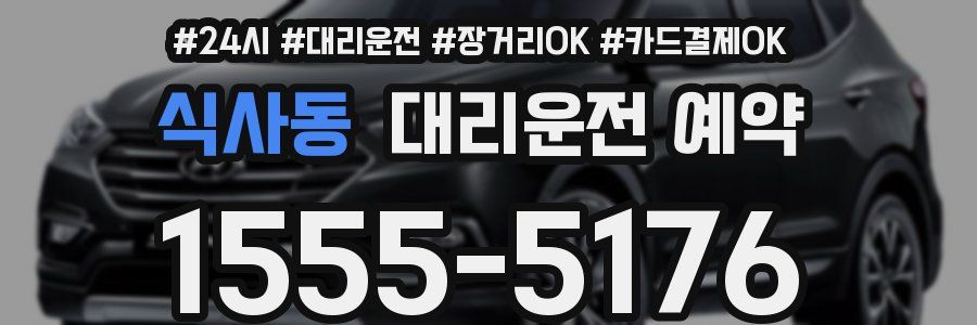 식사동 대리운전 예약