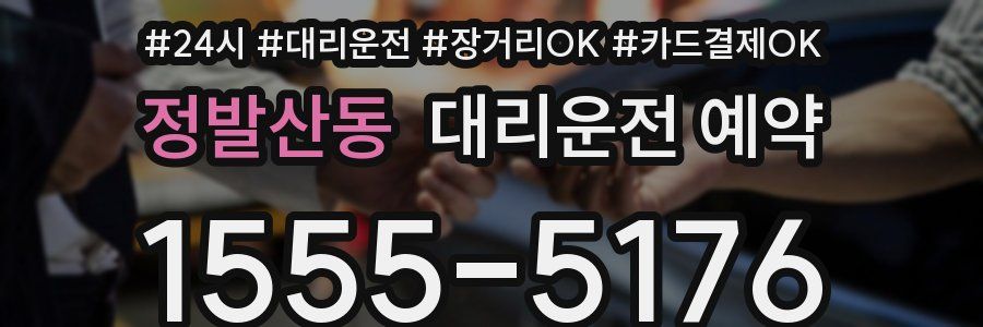 정발산동 대리운전 예약