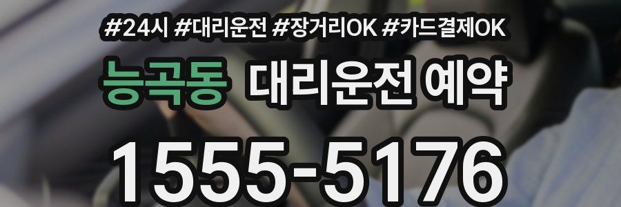 능곡동 대리운전 예약