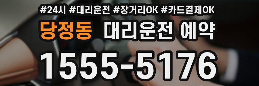 당정동 대리운전 예약