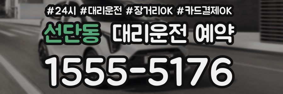 선단동 대리운전 예약