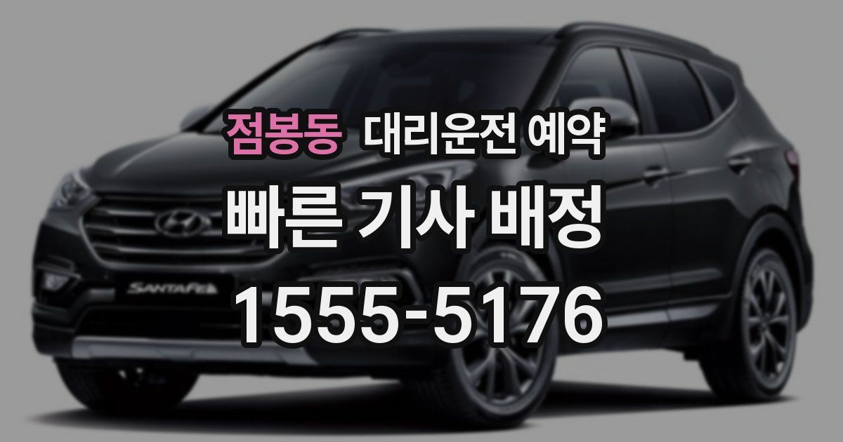 점봉동 대리운전 예약