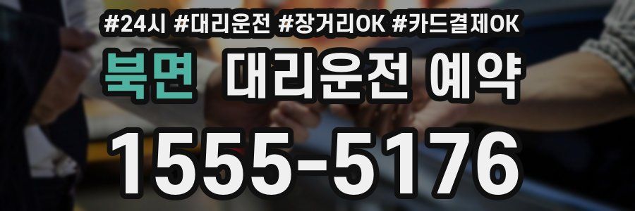 북면 대리운전 예약