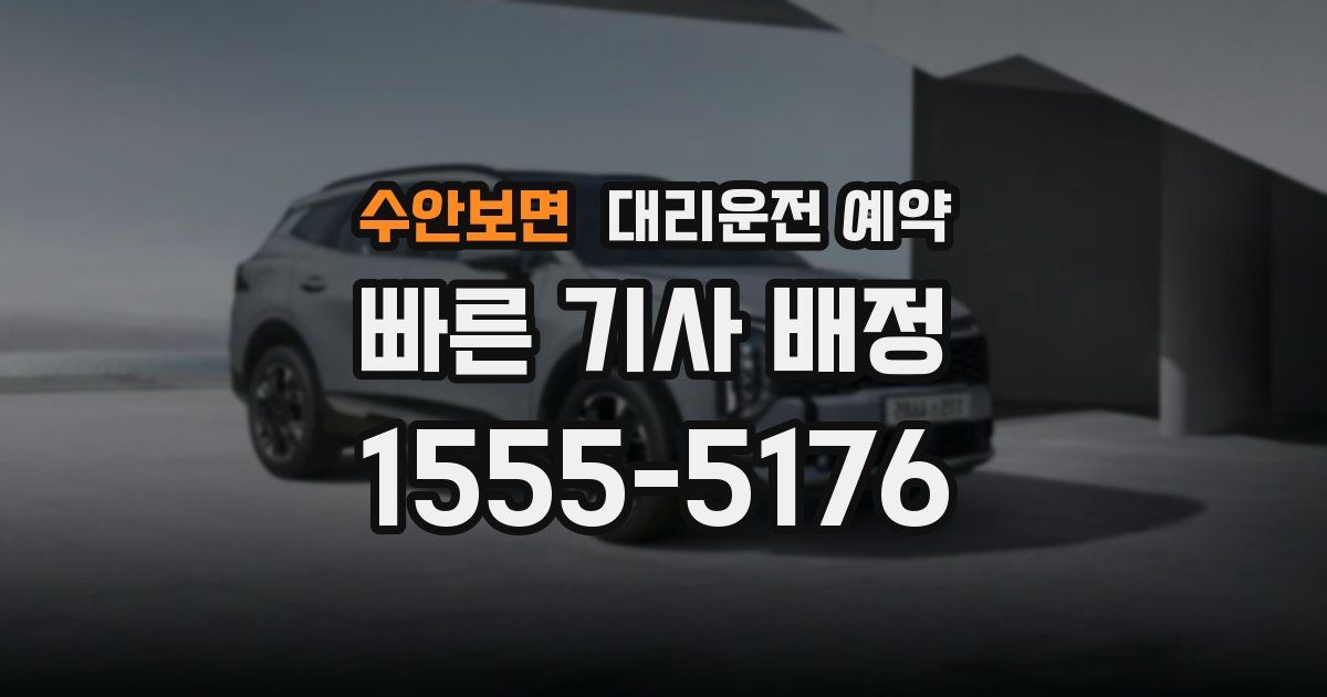 수안보면 대리운전 예약