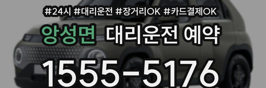 앙성면 대리운전 예약