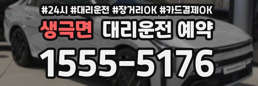 생극면 대리운전 예약