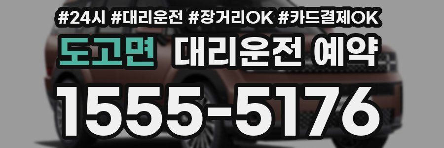 도고면 대리운전 예약