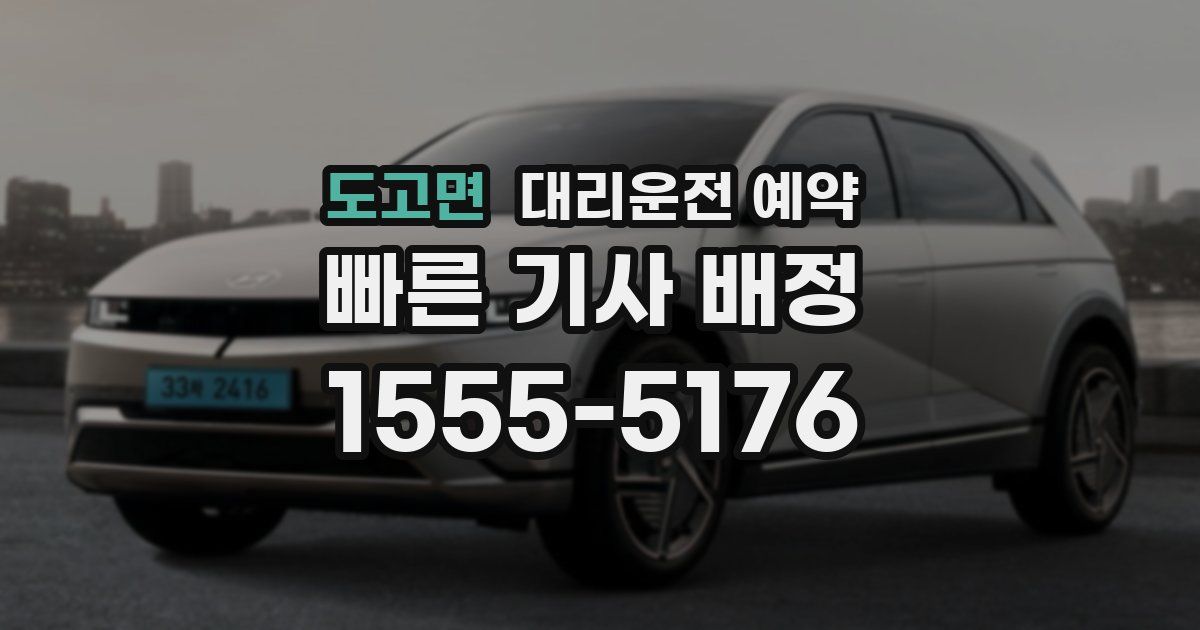 도고면 대리운전 예약