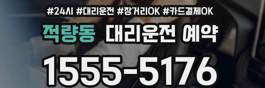 적량동 대리운전 예약