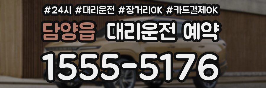 담양읍 대리운전 예약