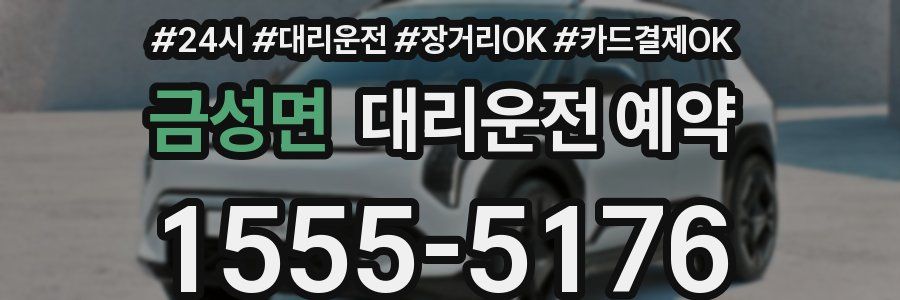 금성면 대리운전 예약