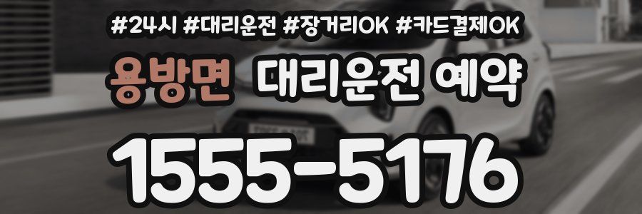 용방면 대리운전 예약