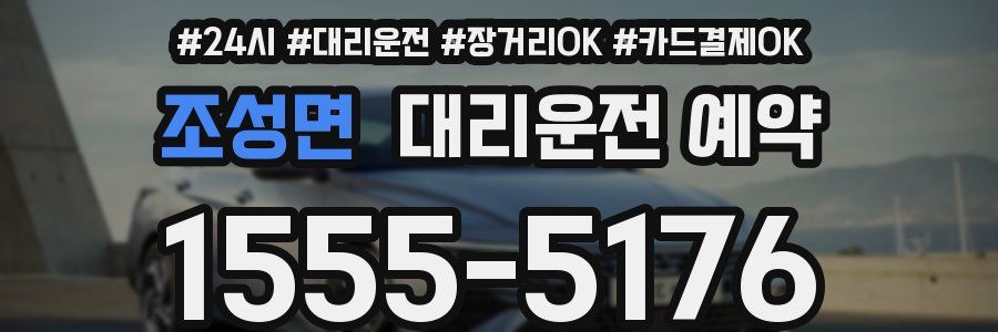 조성면 대리운전 예약