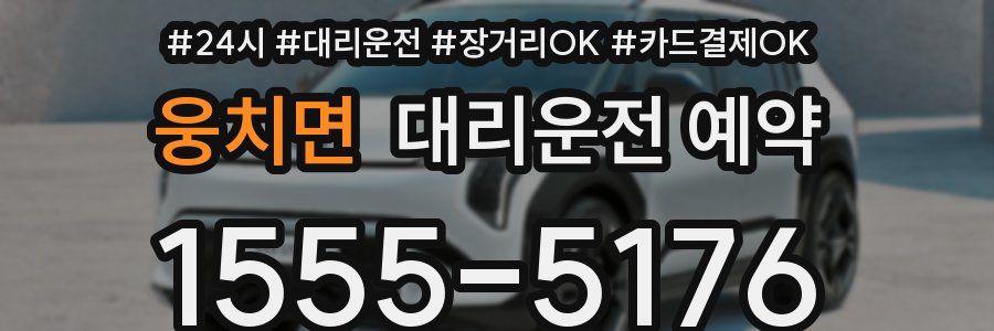 웅치면 대리운전 예약