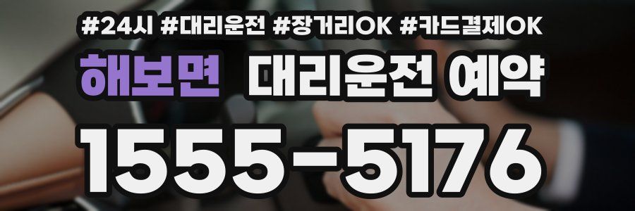 해보면 대리운전 예약