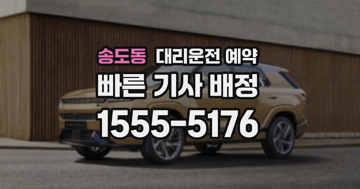 송도동 대리운전 예약