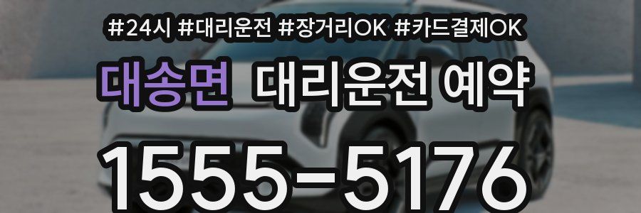 대송면 대리운전 예약