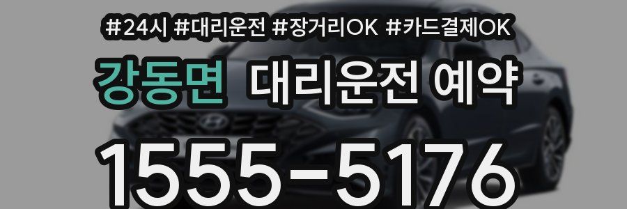 강동면 대리운전 예약